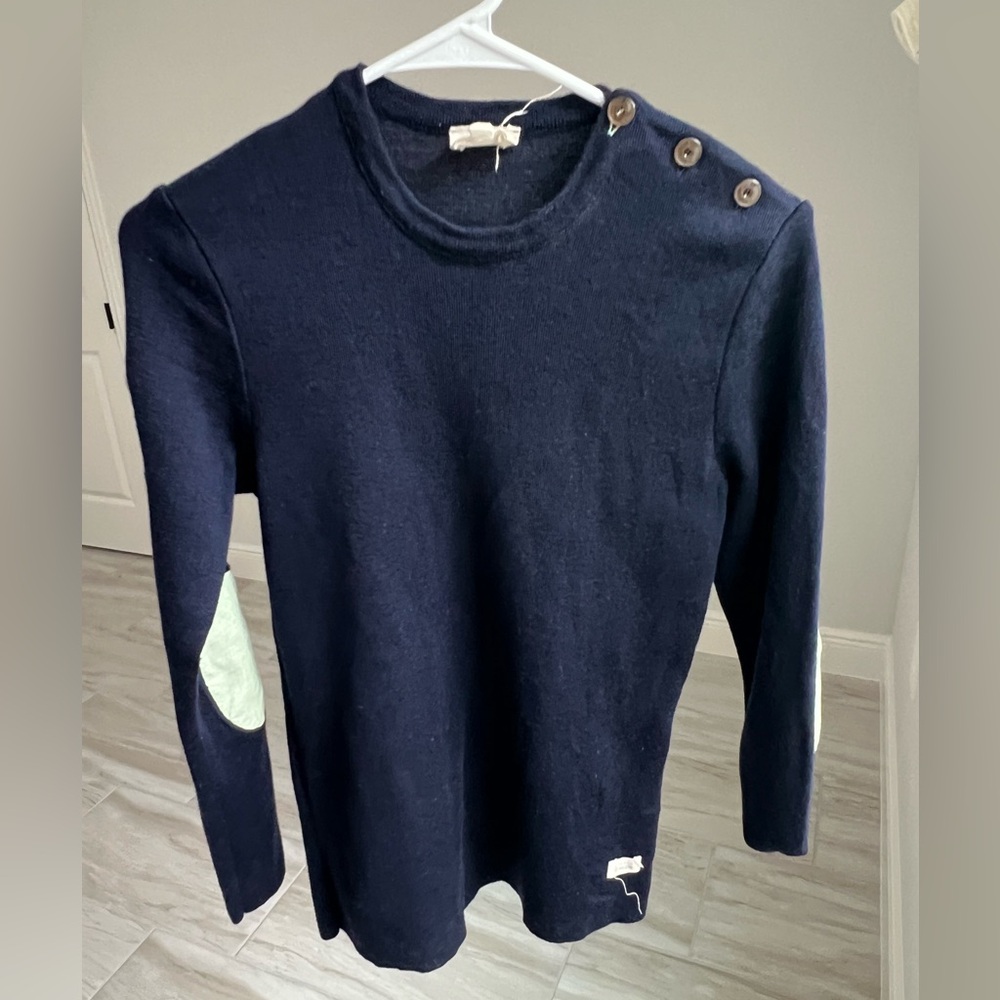 727 Sailbags 100% merino wool size M blue